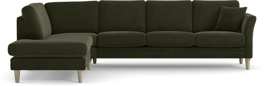 Eden - 3-sits soffa med divan - Grön