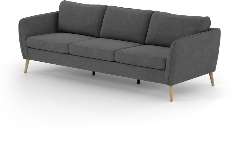 County - 3-sits soffa - Grå