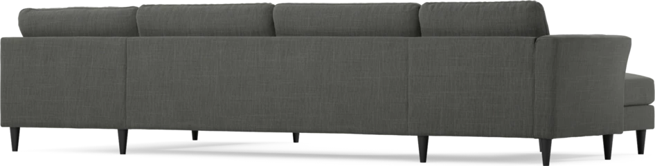 Bridge - 3-sits soffa med schäslong vänster och divan höger - Grå