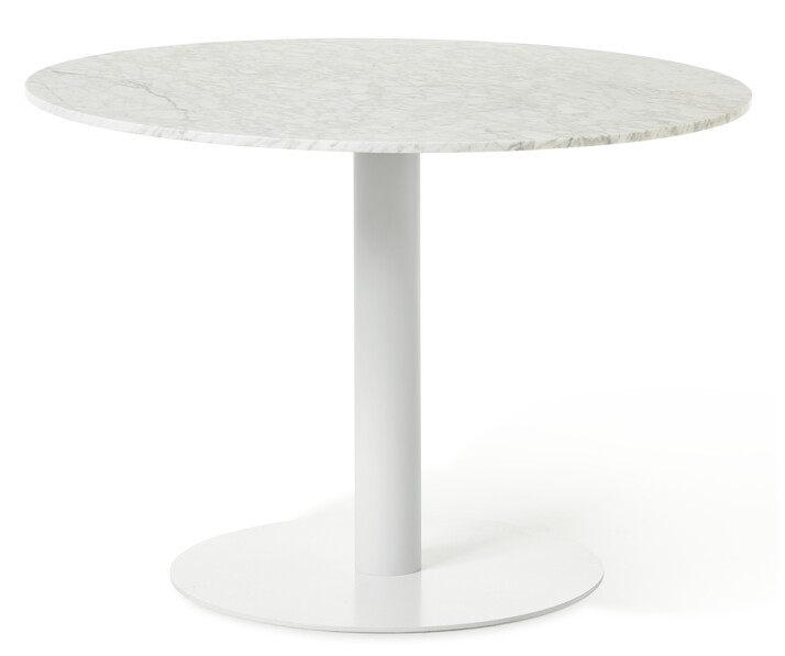 Tiffany - Matbord, Ø 106 cm - Vit