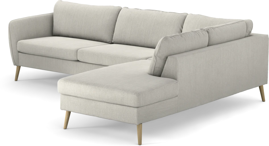 County - 2,5-sits soffa med divan höger - Grå