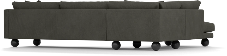 Harper - 3-sits soffa med divan vänster - Grå