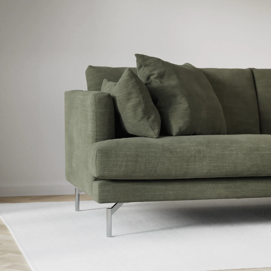 Harper - 4-sits med schäslong XL vänster - Grön