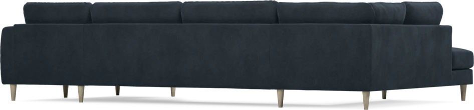 Bridge - 3-sits soffa med divan vänster och schäslong höger - Blå