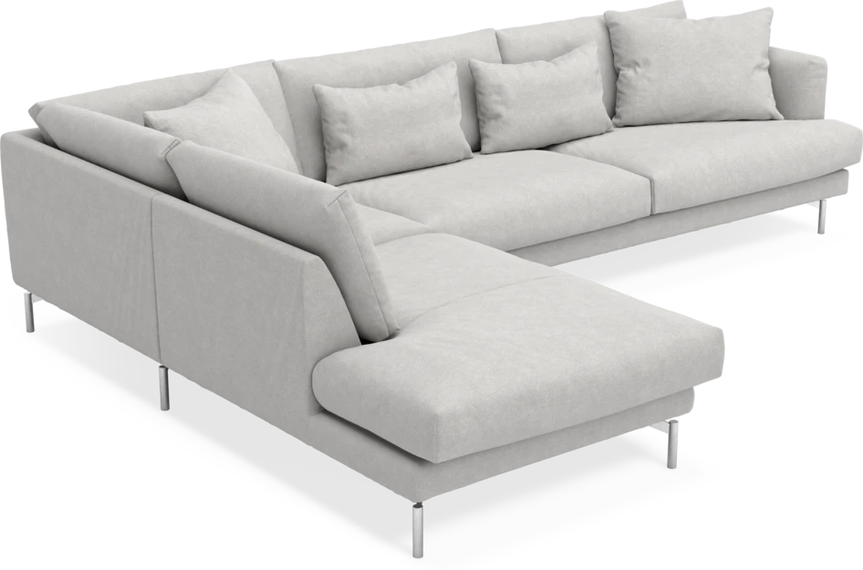 Harper - 3-sits soffa med divan vänster - Grå