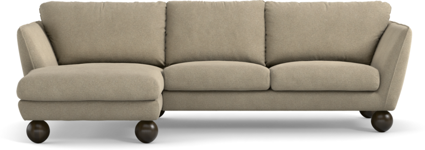Madison Lux - 2-sits soffa med schäslong vänster - Beige