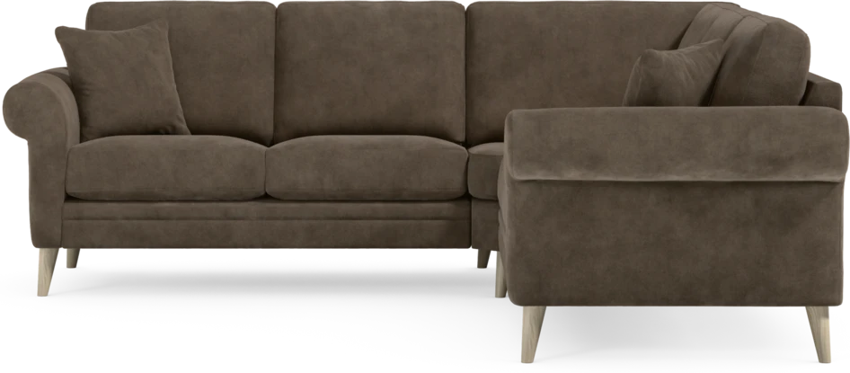 Eden - Hörnsoffa, 2+2-sits - Brun