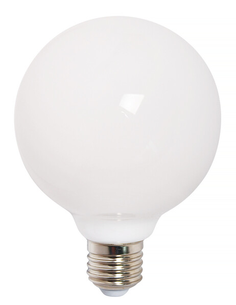 Lysa - Ljuskälla LED, E27, lm 806, Ø 12,5 cm, dimbar - Vit