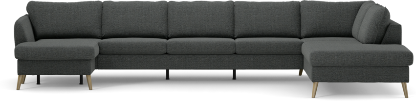 County - 4-sits soffa med schäslong vänster och divan höger - Grå