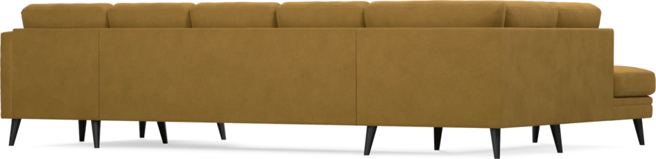 Eden - 3-sits soffa med divan vänster och schäslong höger - Gul