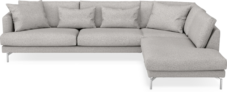 Harper - 3-sits soffa med divan höger - Vit
