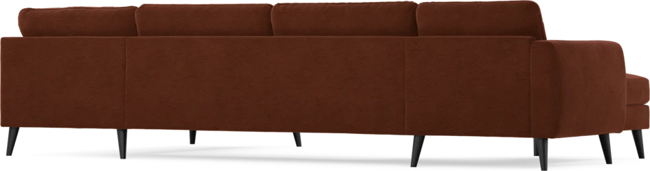 Bridge - 3-sits soffa med schäslong vänster och divan höger - Orange
