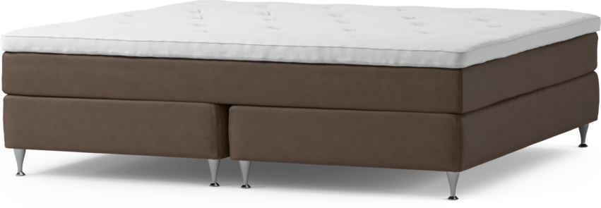 Delux Sense - Kontinentalsäng, dubbelsäng med bäddmadrass och sängben