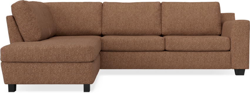Friday - 2,5-sits soffa med divan vänster - Orange