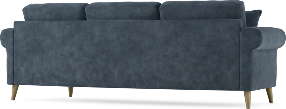 Eden - 3-sits soffa svängd - Blå