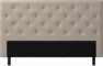 Delux Pikerad Låg - Sänggavel, 90-210 cm - Beige