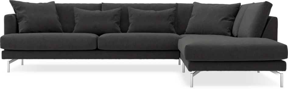 Harper - 3-sits soffa med divan höger - Grå