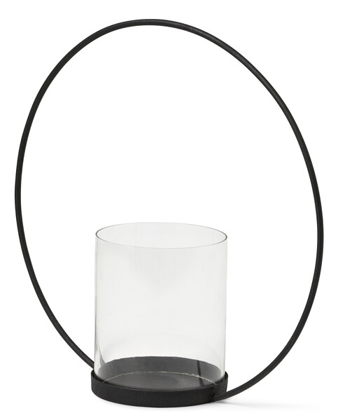 Sander - Ljushållare, H 34,5 cm - Svart