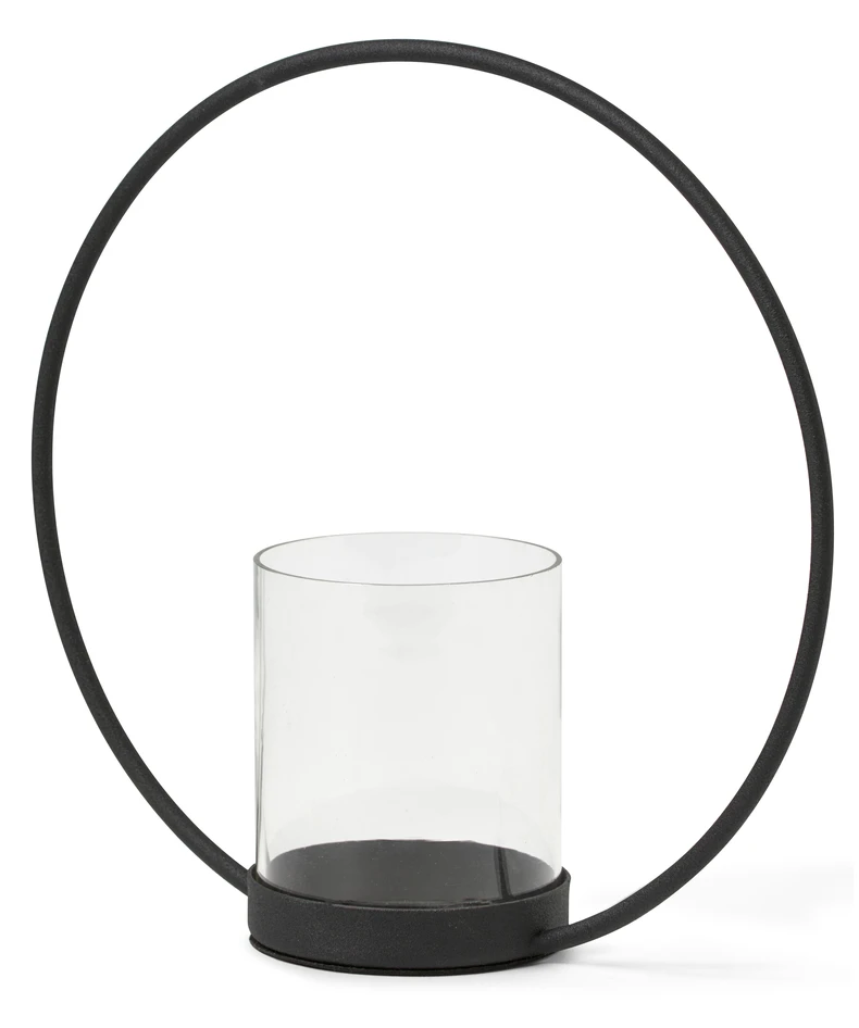 Sander - Ljushållare, H 25 cm - Svart
