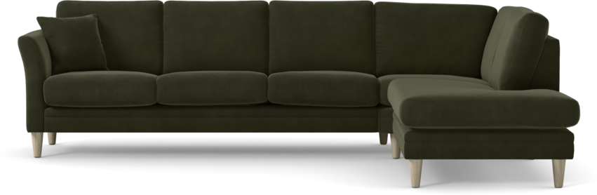 Eden - 3-sits soffa med divan - Grön