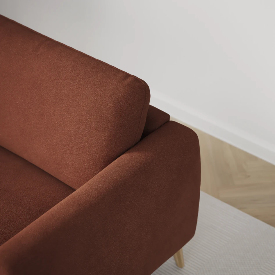 Bridge - 3-sits soffa svängd - Orange