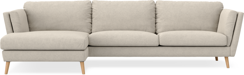 Madison - 3-sits soffa med schäslong vänster - Beige