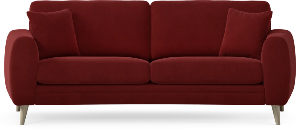 Eden - 2,5-sits soffa svängd - Röd
