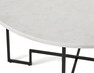 Parga - Soffbord, Ø 80 cm - Vit