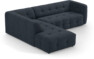 Bella - 3-sits soffa med divan vänster - Blå