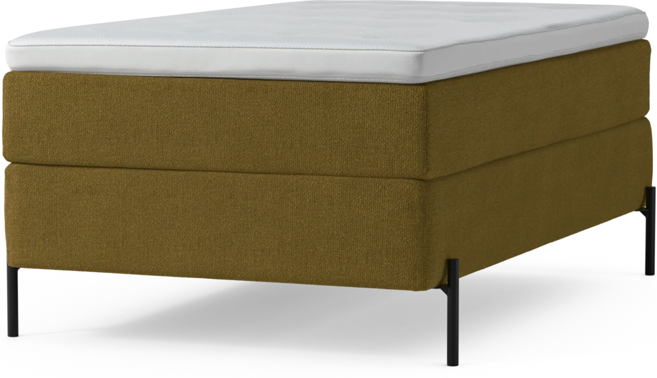 Delux Exclusive - Kontinentalsäng, enkelsäng 120 cm med bäddmadrass och sängben