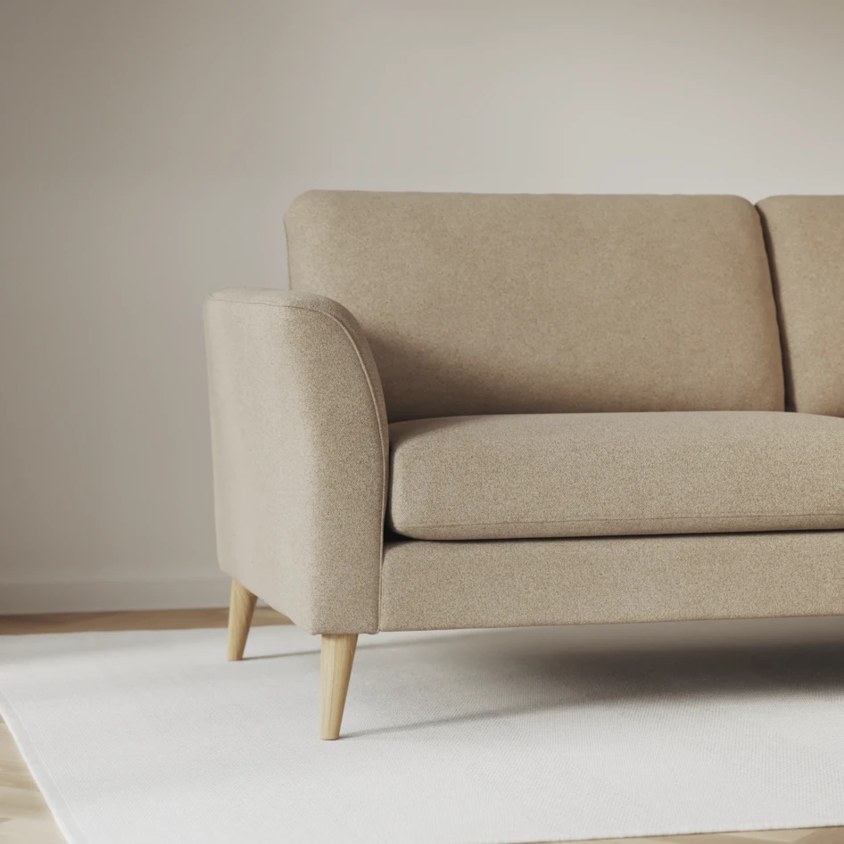 Bridge - Hörnsoffa, 2+3-sits med schäslong höger - Beige