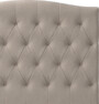 Delux Välvd - Sänggavel, 90-210 cm - Beige