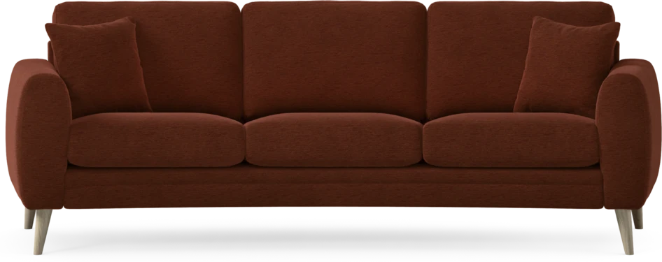 Eden - 3-sits soffa svängd - Orange