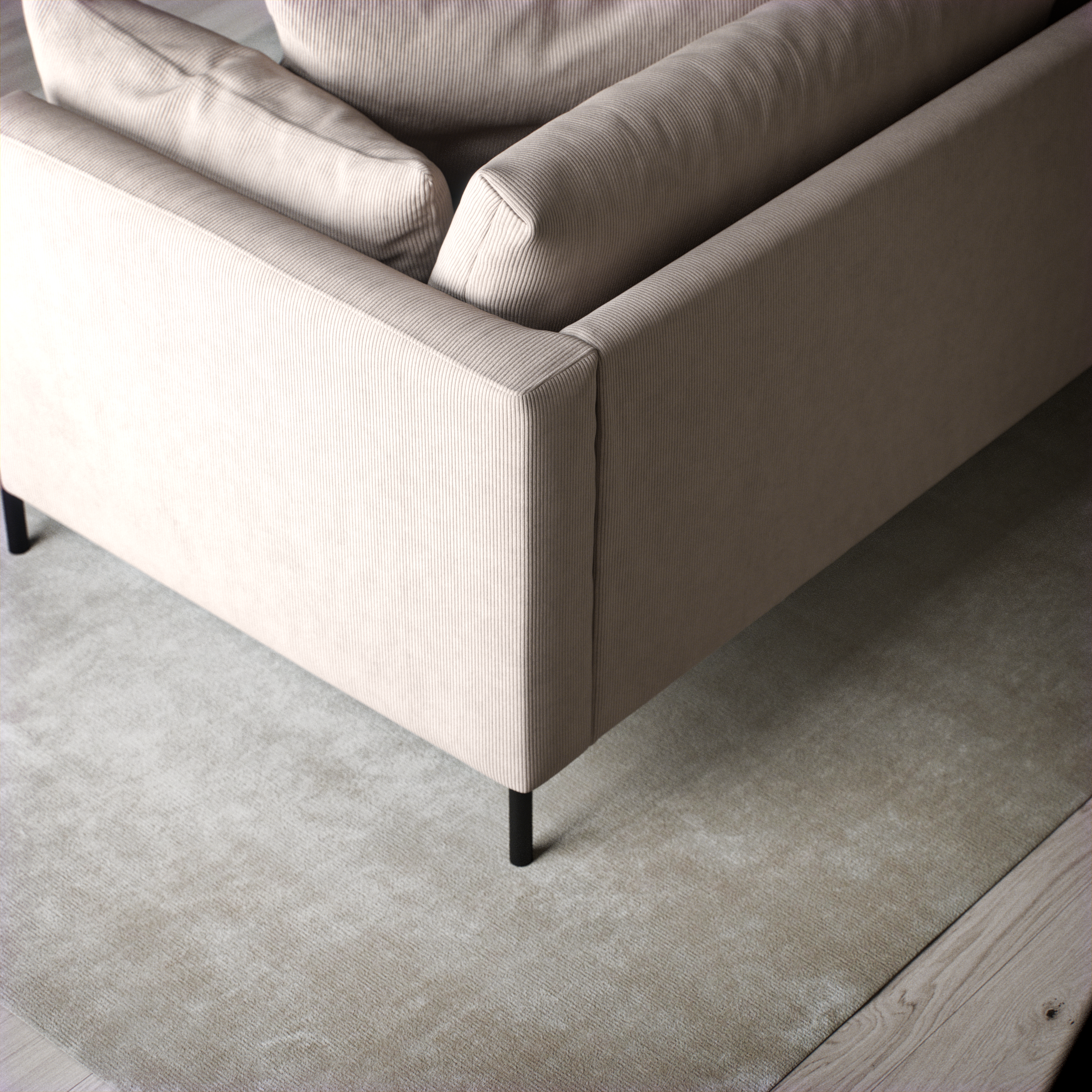 Harper - 3-sits soffa, hel dyna - inspiration