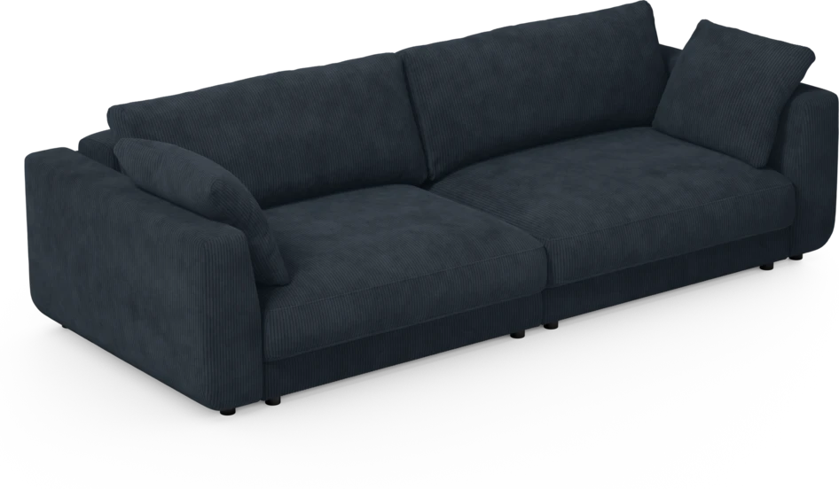 Amie - Bäddsoffa 4-sits - Blå
