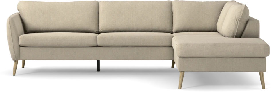 County - 2,5-sits soffa med divan höger - Beige