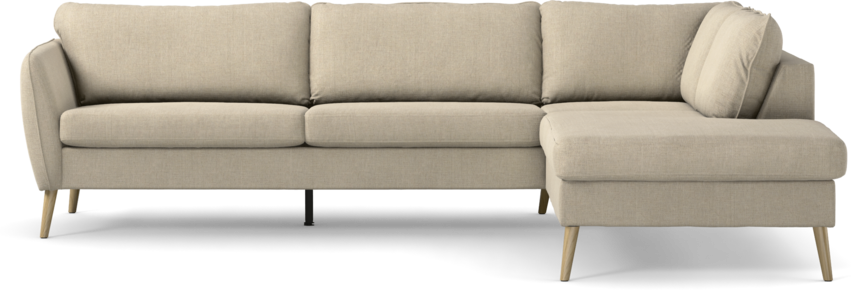 County - 2,5-sits soffa med divan höger - Beige