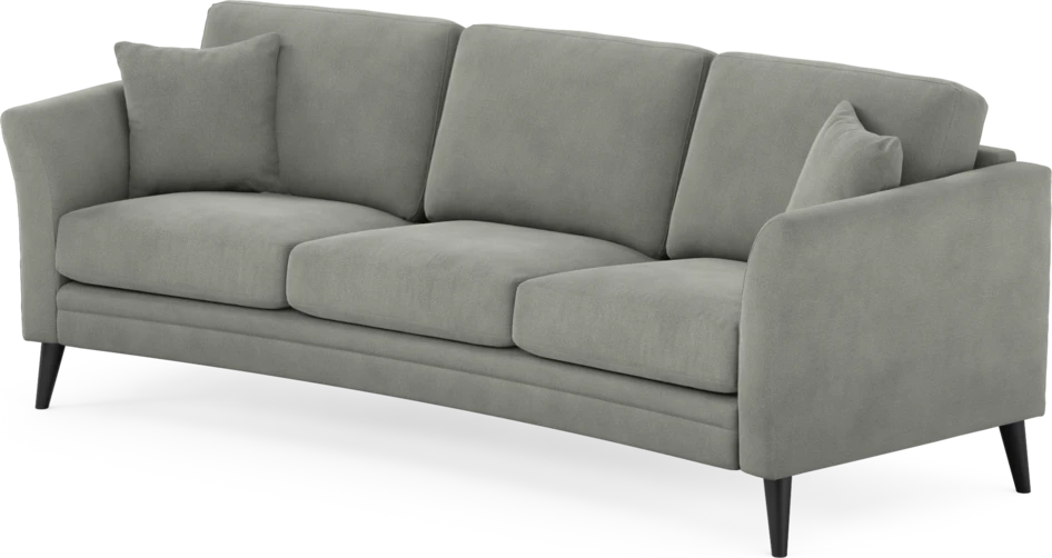 Eden - 3-sits soffa svängd - Grå