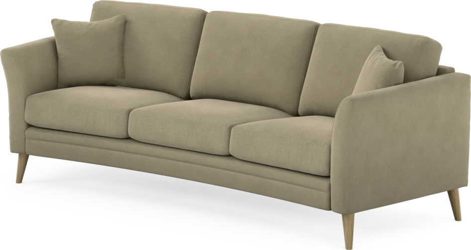 Eden - 3-sits soffa svängd - Beige