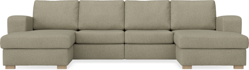 Friday - 2-sits soffa med två schäslonger - Beige