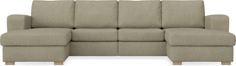 Friday - 2-sits soffa med två schäslonger - Beige
