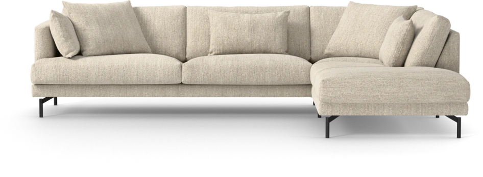 Harper - 3-sits soffa med divan höger - Beige