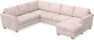 Friday - Hörnsoffa, 2+3-sits med schäslong höger - Rosa