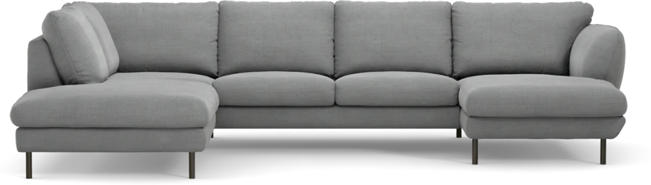 Madison - 2-sits soffa med divan vänster och schäslong höger - Grå