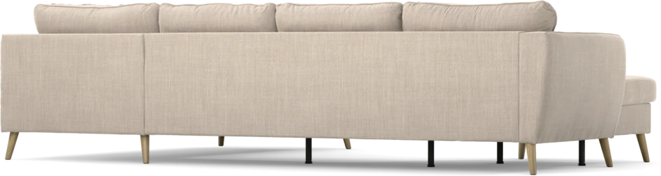 County - 3-sits soffa med schäslong vänster och divan höger - Beige
