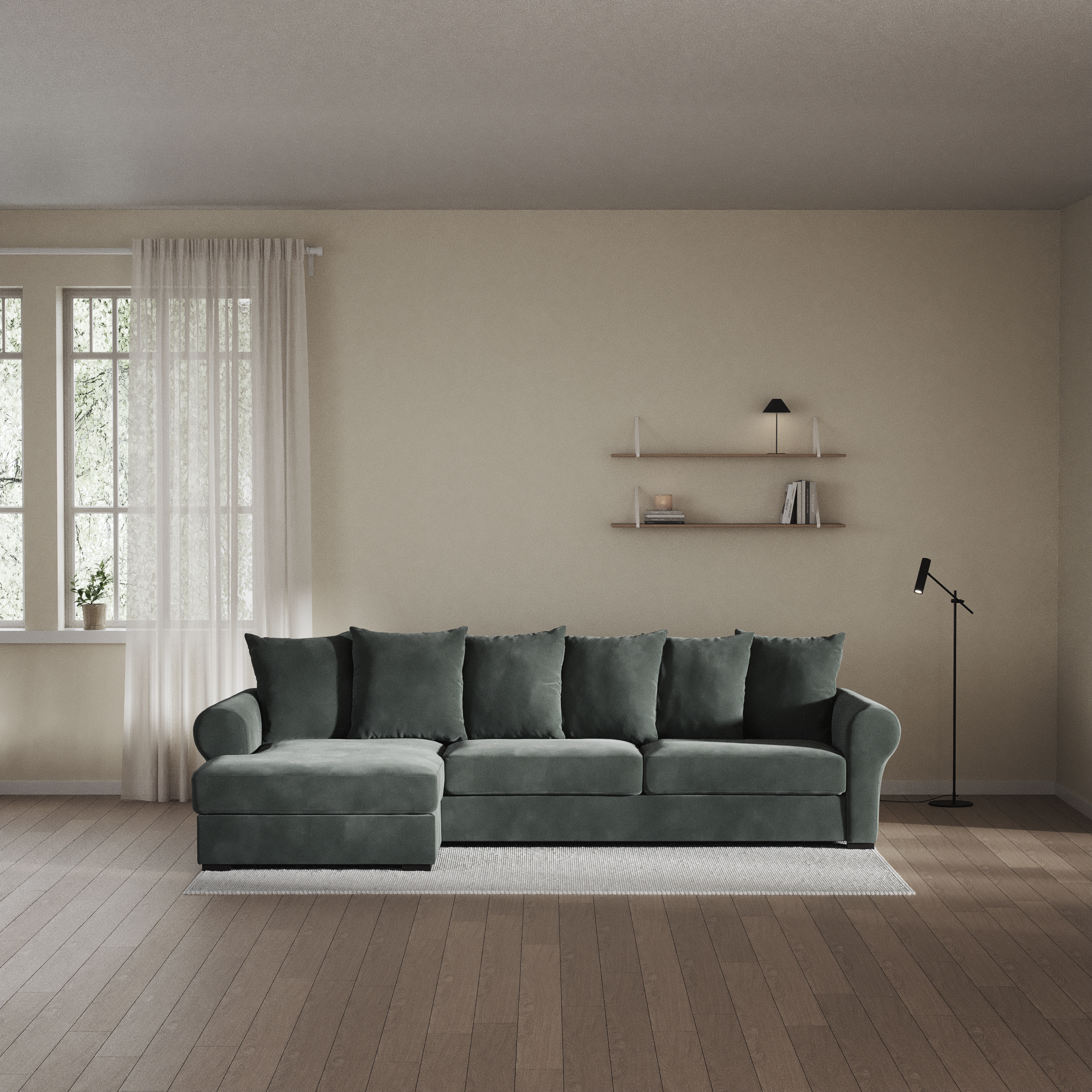 Town - 3-sits soffa med schäslong vänster - inspiration