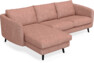 Madison Lux - 2-sits soffa med schäslong vänster - Röd