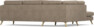 Eden - 2,5-sits soffa med divan - Brun