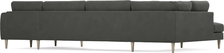 Bridge - 3-sits soffa med divan vänster och schäslong höger - Grå