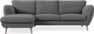 Madison Lux - 2-sits soffa med schäslong vänster - Grå
